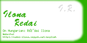 ilona redai business card